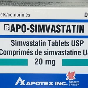 APO-Simvastatin tablets for cholesterol and heart health