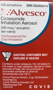 Alvesco ciclesonide inhaler for asthma symptom control