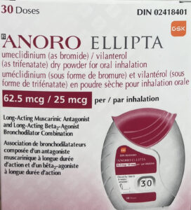 Anoro Ellipta umeclidinium/vilanterol inhaler for COPD management