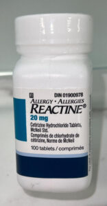 Reactine cetirizine tablets for allergy and hives relief