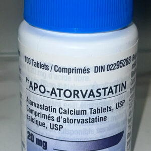 APO-Atorvastatin 20 mg tablets for cholesterol and heart health