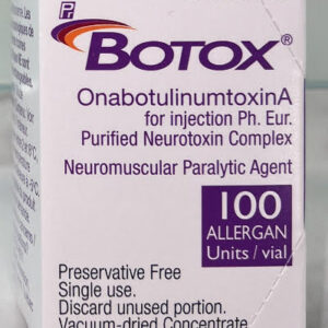 Botox onabotulinumtoxinA vial for wrinkle reduction and migraine relief