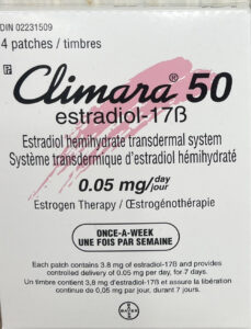 Climara estradiol patch for menopausal symptom relief