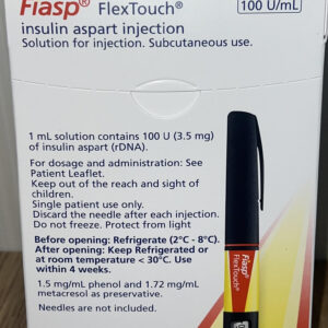 Fiasp FlexTouch insulin aspart pen for diabetes mealtime control