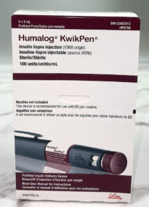 Humalog insulin pen for diabetes management