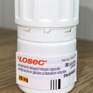 Losec omeprazole capsules for GERD and acid reflux relief
