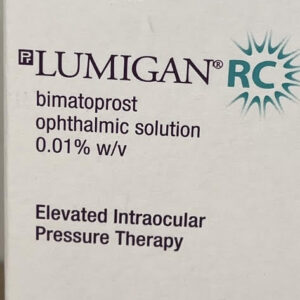 Lumigan 0.01% bimatoprost eye drops for glaucoma treatment