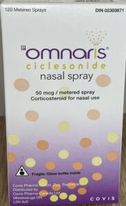 Omnaris ciclesonide nasal spray for allergic rhinitis relief