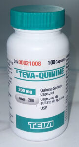Teva-Quinine sulfate capsules for malaria and leg cramps