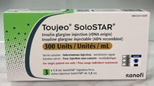 Toujeo SoloStar insulin glargine pen for diabetes management