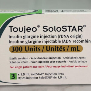 Toujeo SoloStar insulin glargine pen for diabetes management