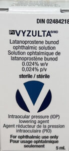Vyzulta latanoprostene bunod 0.024% eye drops for glaucoma