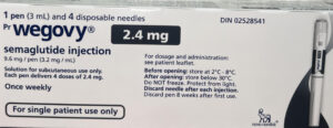 Wegovy 2.4 mg injection pen for weight loss and diabetes